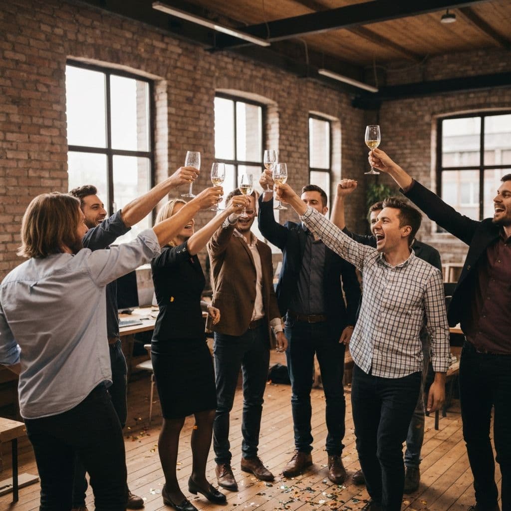 Празднование успеха